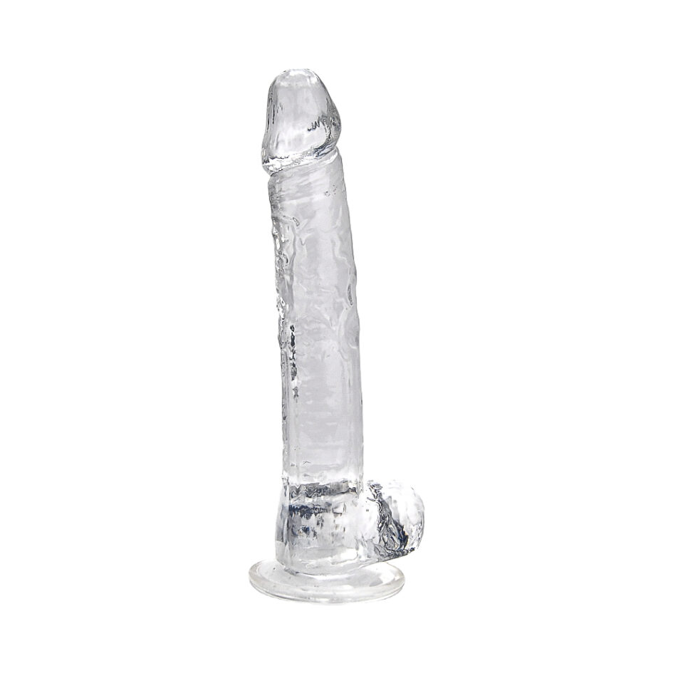 n12189 loving joy 11 inch dildo with balls clear 2