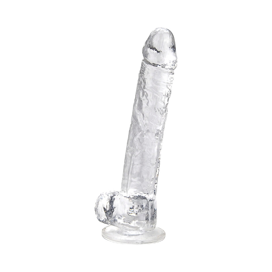 n12189 loving joy 11 inch dildo with balls clear 4