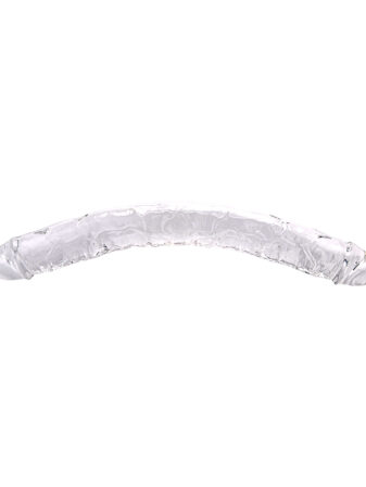 n12190 loving joy 15 inch double ended dildo clear 2