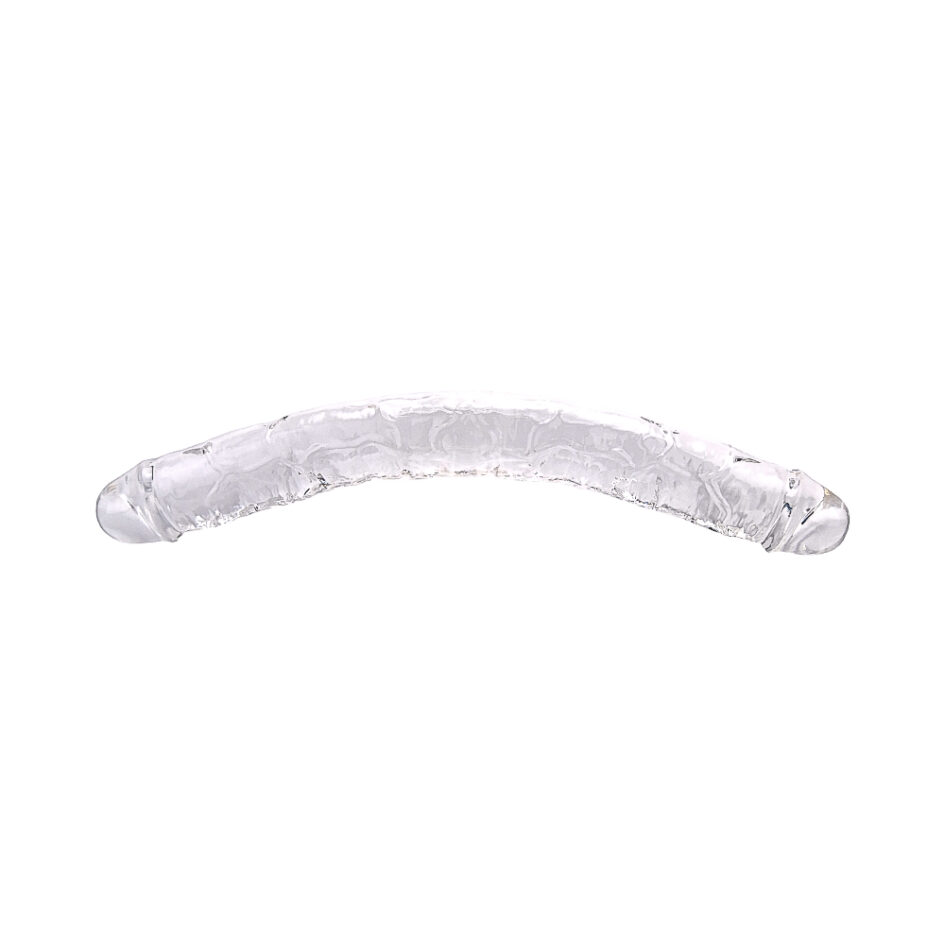 n12190 loving joy 15 inch double ended dildo clear 2