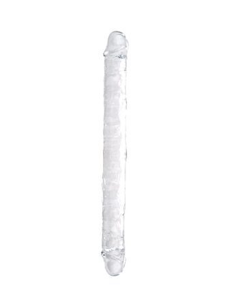n12191 loving joy 18 inch double ended dildo clear 1 1