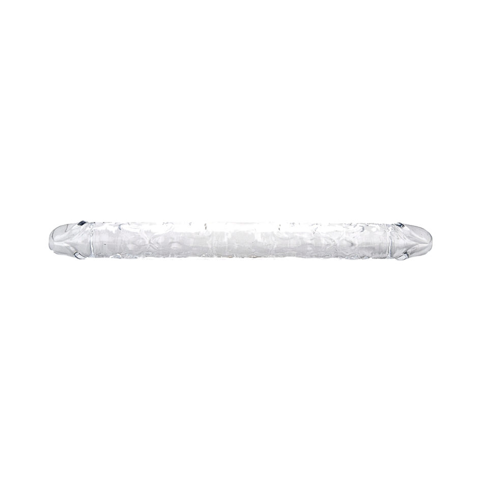 n12191 loving joy 18 inch double ended dildo clear