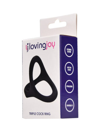 n12192 loving joy silicone triple cock ring pkg 2