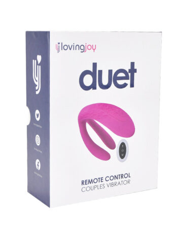 n12198 loving joy duet remote controlled couples vibrator pkg 1