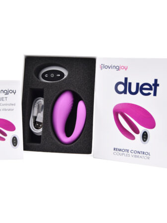 n12198 loving joy duet remote controlled couples vibrator pkg 2