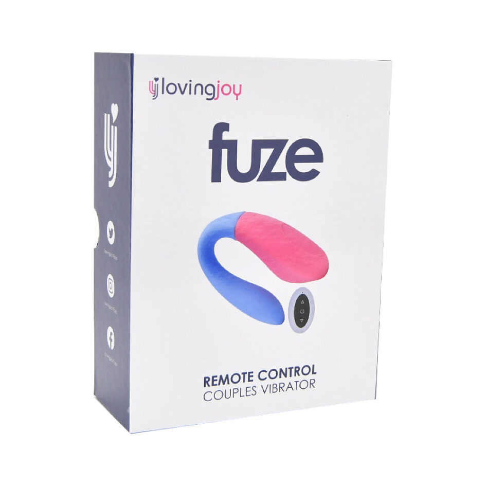 n12199 loving joy fuze remote control couples vibrator pkg 1