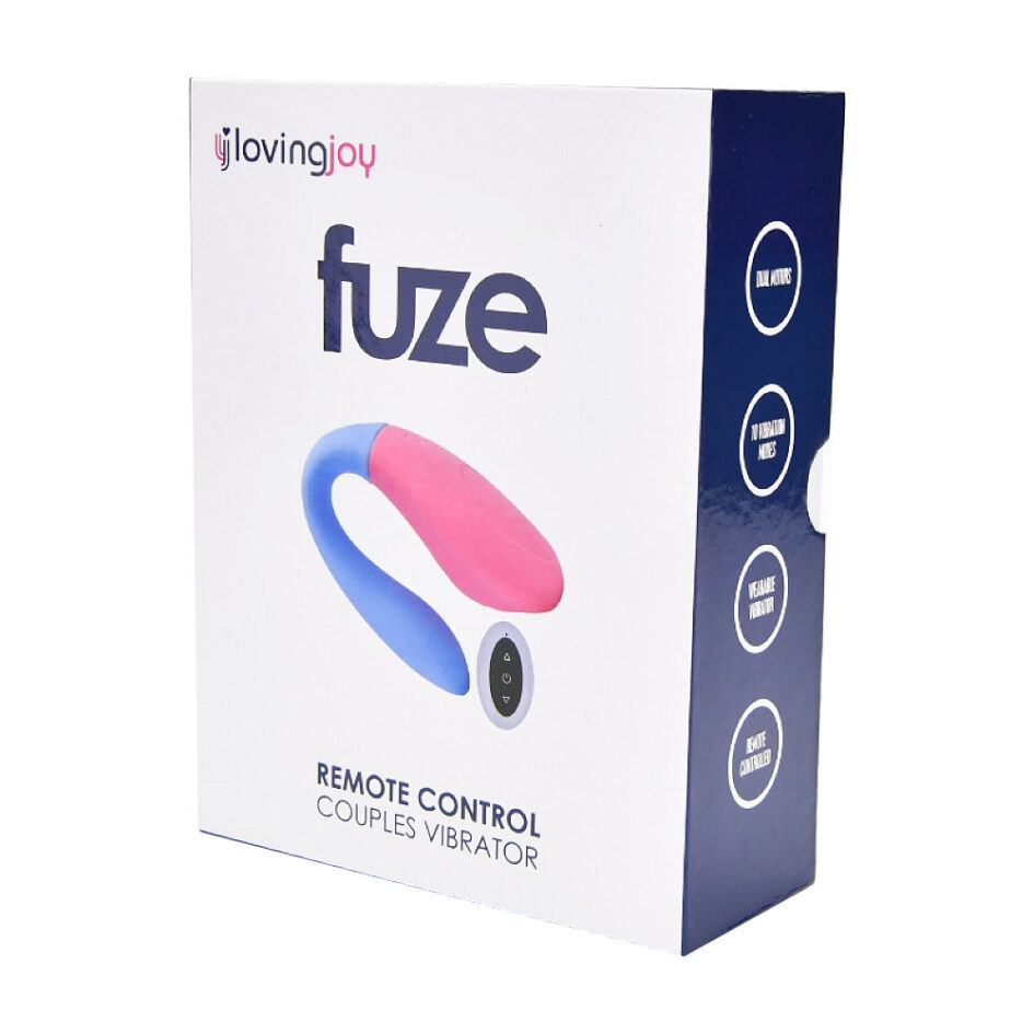 n12199 loving joy fuze remote control couples vibrator pkg 2