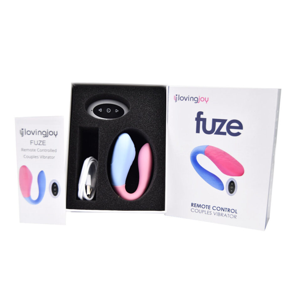 n12199 loving joy fuze remote control couples vibrator pkg 3