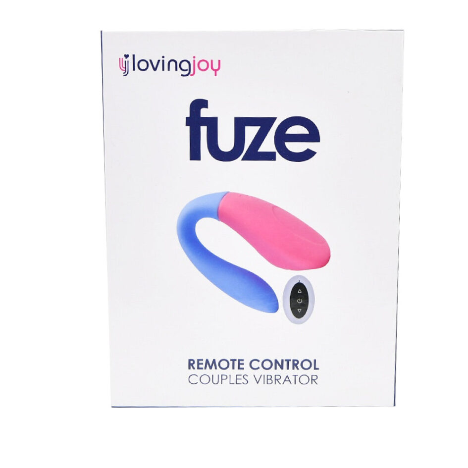 n12199 loving joy fuze remote control couples vibrator pkg