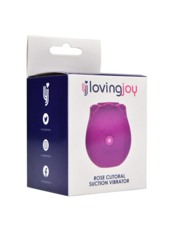n12244 loving joy rose licking clitoral vibrator purple pkg 1