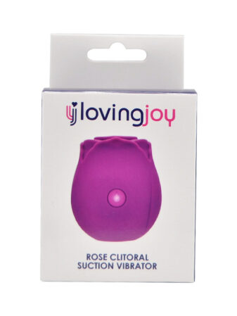 n12244 loving joy rose licking clitoral vibrator purple pkg