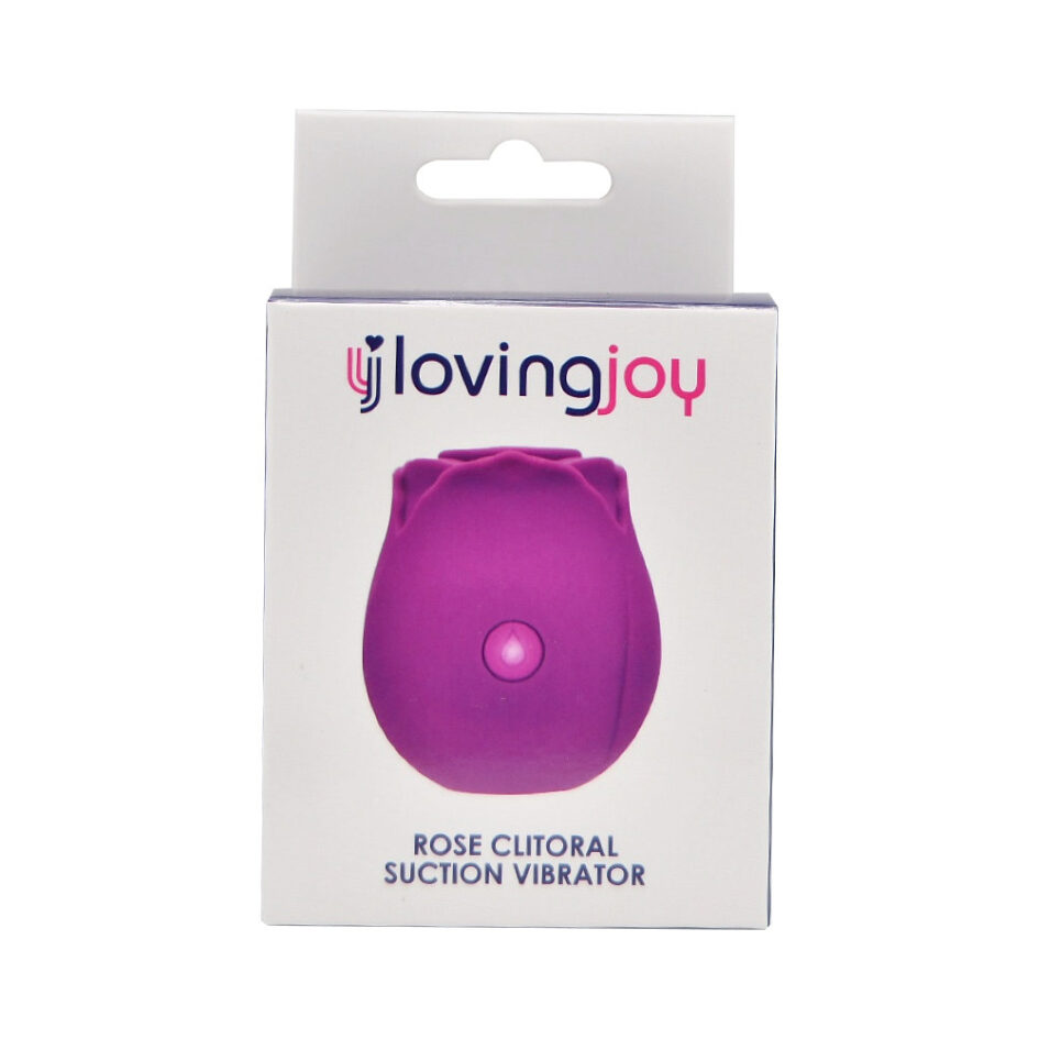 n12244 loving joy rose licking clitoral vibrator purple pkg