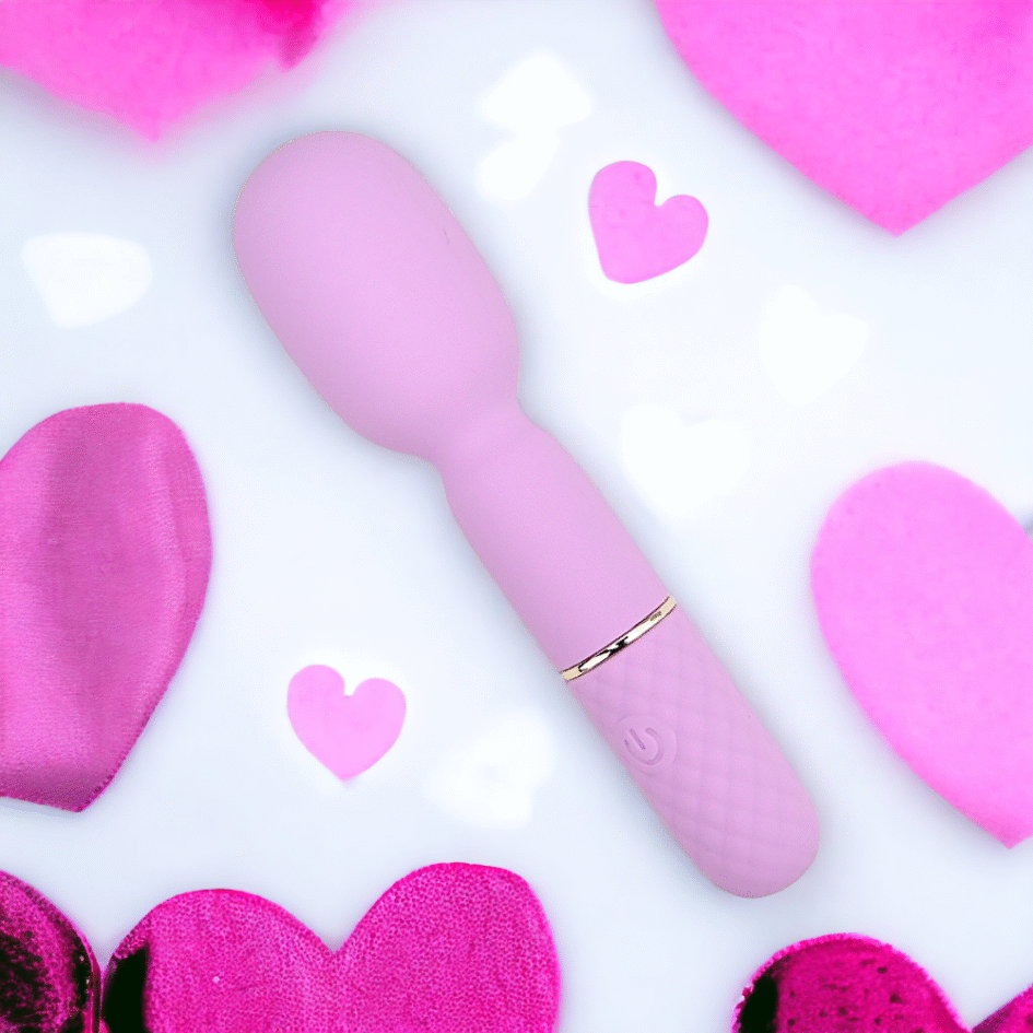 n12249 nauti petites 10 speed wand vibrator heart
