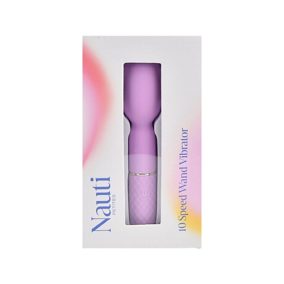n12249 nauti petites 10 speed wand vibrator pkg