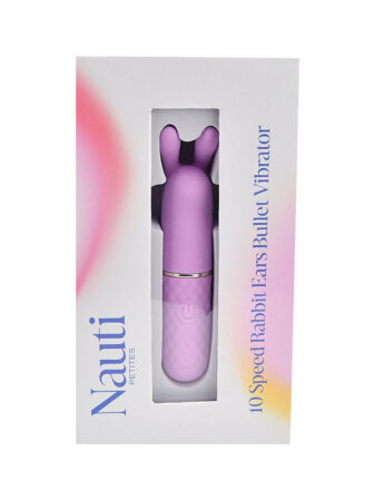 n12252 nauti petites 10 speed rabbit ears bullet vibrator ears pkg