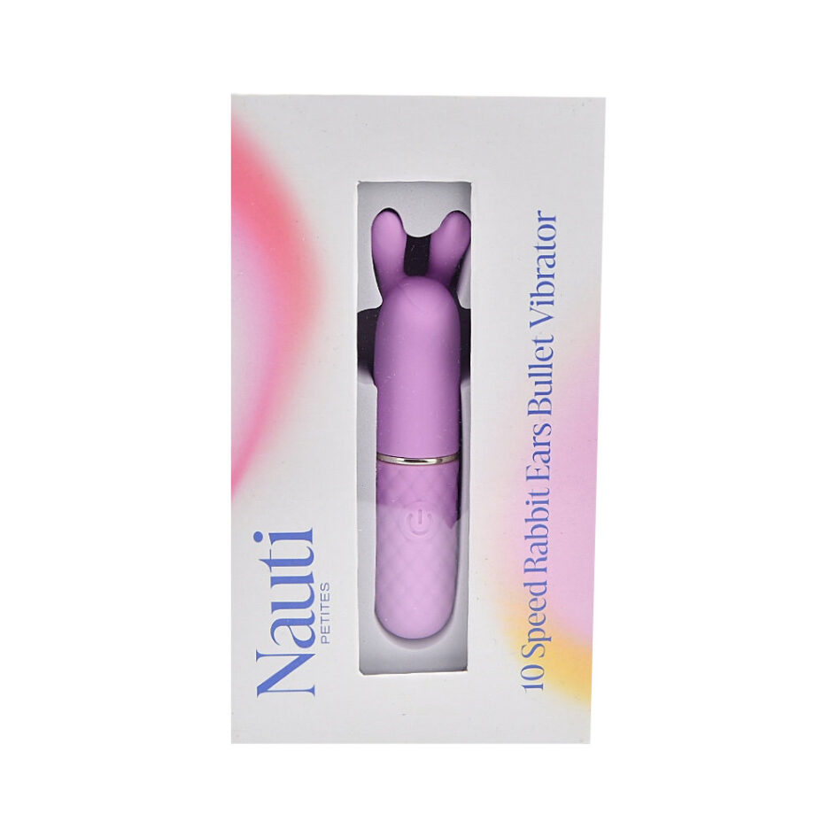 n12252 nauti petites 10 speed rabbit ears bullet vibrator ears pkg