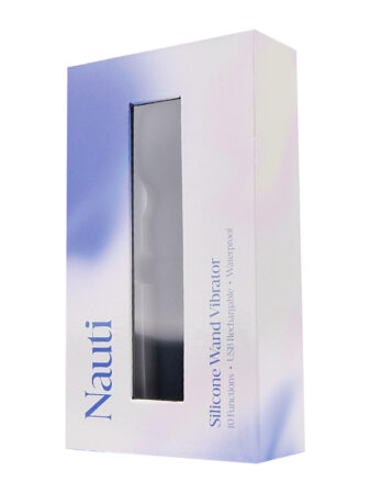 n12256 nauti silicone wand vibrator pkg 2