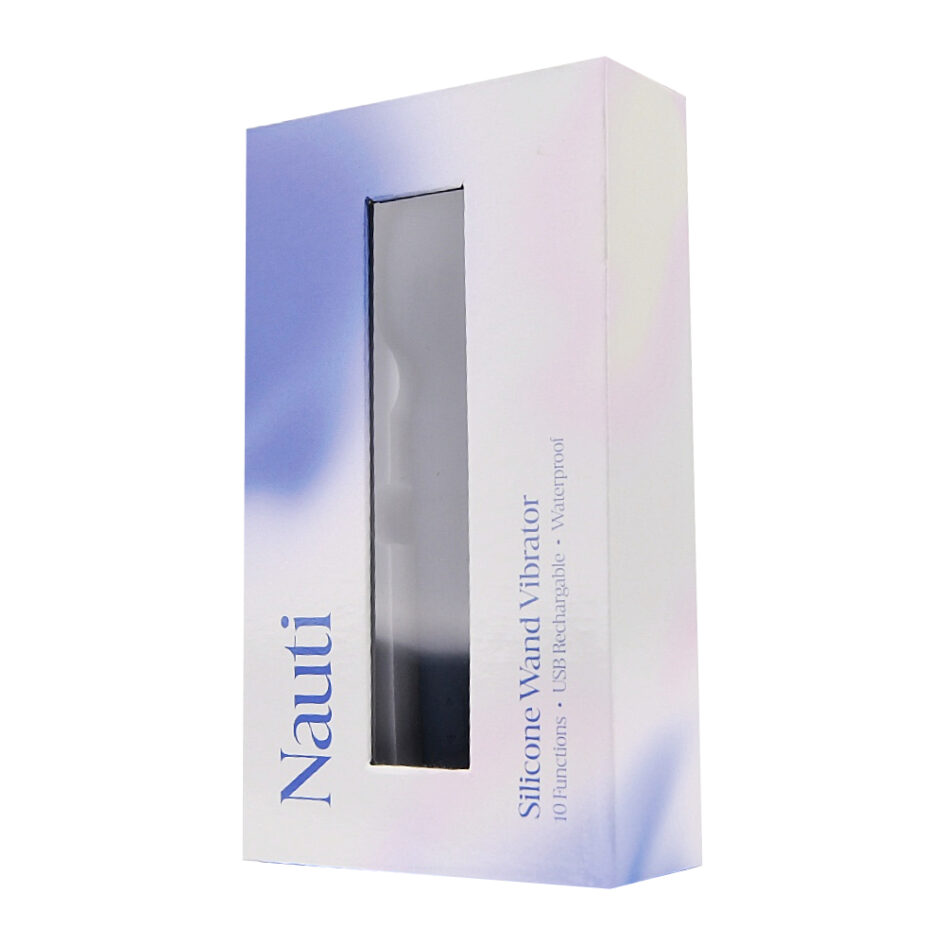 n12256 nauti silicone wand vibrator pkg 2