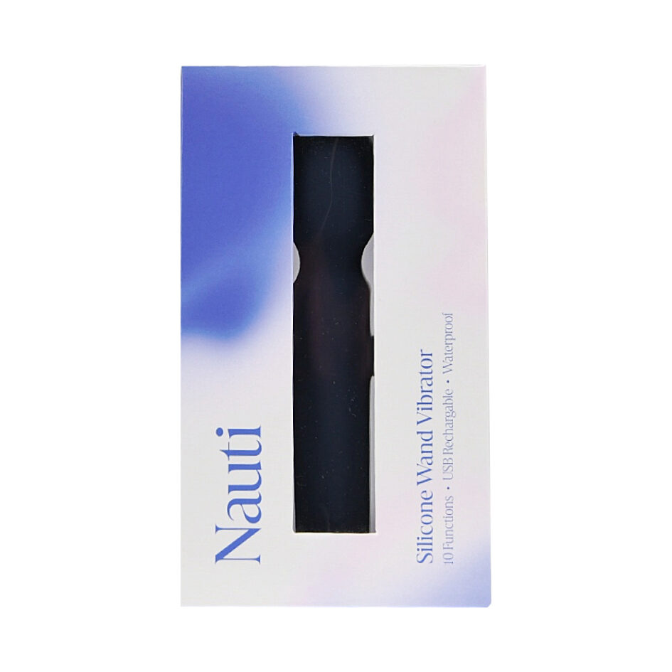 n12256 nauti silicone wand vibrator pkg
