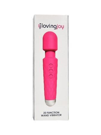 n12264 loving joy 20 function wand vibrator pink pkg