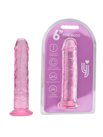 n12302 loving joy 6 inch suction cup dildo pink duo