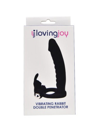 n12314 loving joy double fun vibrating rabbit double penetration strap on pkg