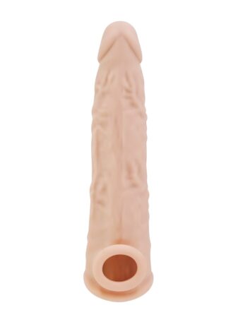 n12369 rev sleeves 8 5 inch realistic silicone penis extension sleeve 2