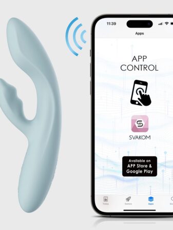 n12444 svakom chika app controlled flexible rabbit vibrator 11