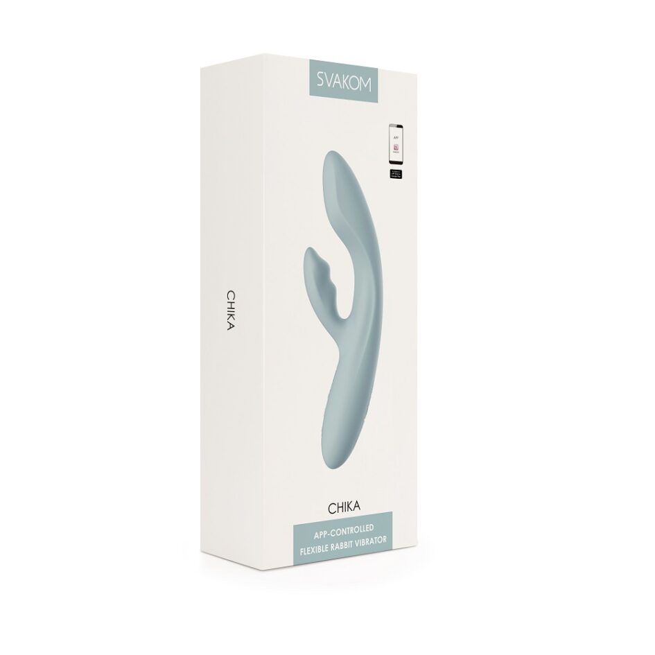 n12444 svakom chika app controlled flexible rabbit vibrator 9