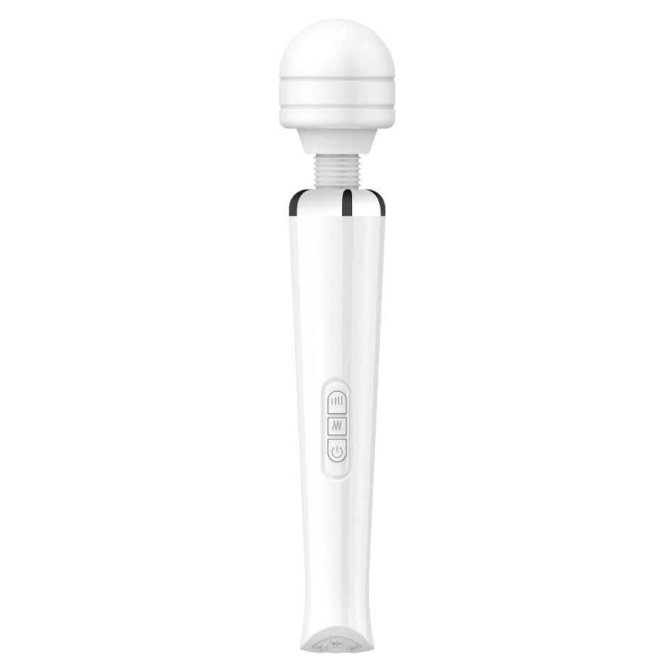 n12459 loving joy rechargeable magic wand vibrator white 1