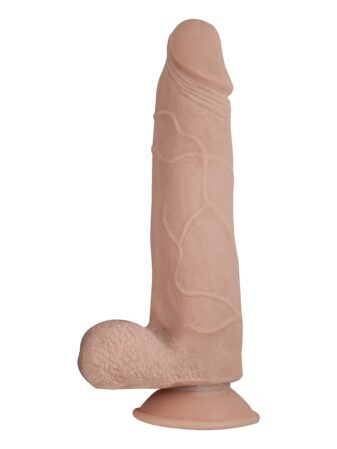 n12474 realcocks dual layer bendable dildo 8inch vanilla 2