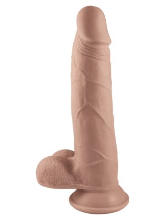 n12474 realcocks dual layer bendable dildo 8inch vanilla 3