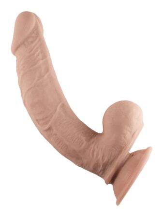 n12475 realcocks dual layer bendable dildo 9inch vanilla 4
