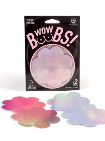 n12491 wow boobs flower nipple pasties 1