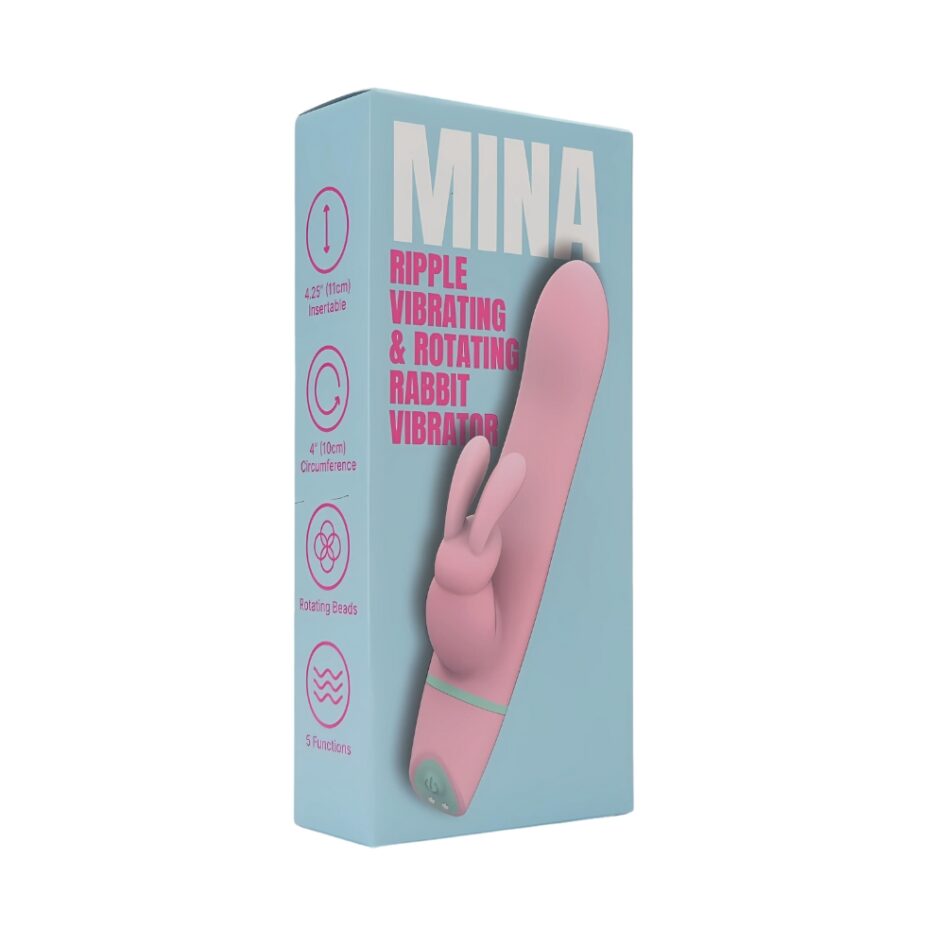 n12561 mina ripple vibrating rotating rabbit pkg 1