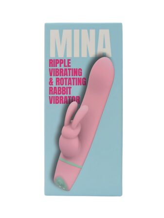 n12561 mina ripple vibrating rotating rabbit pkg