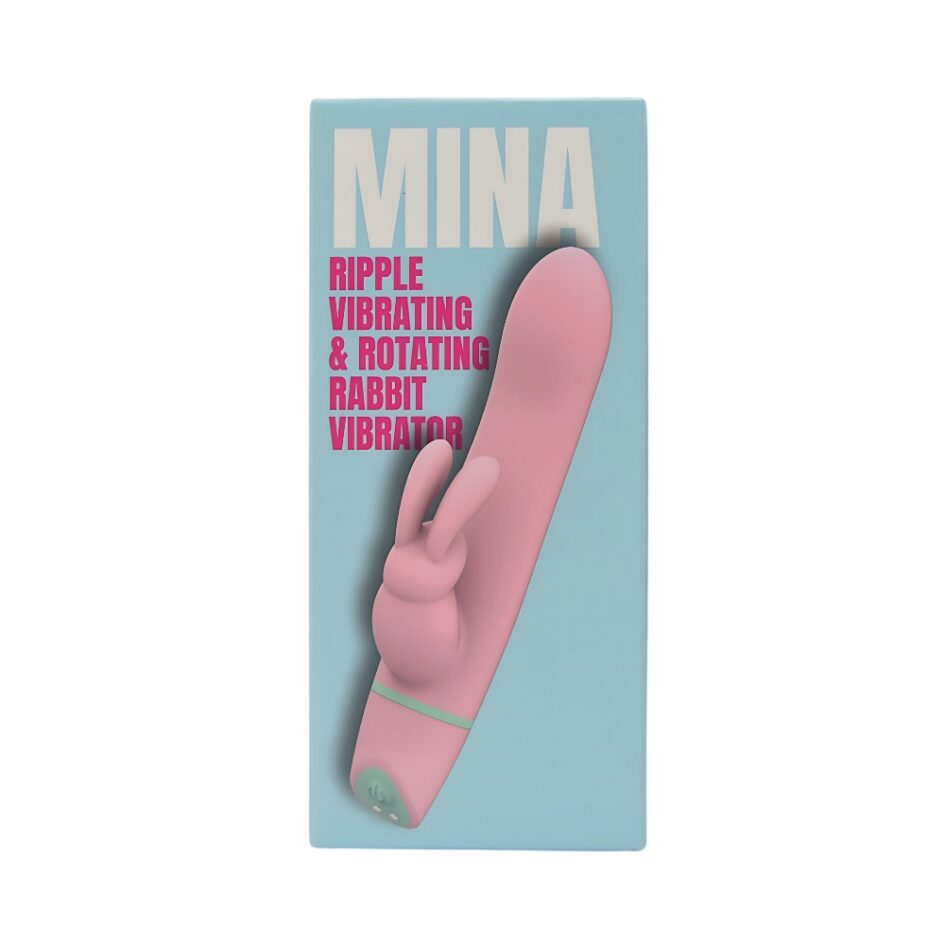n12561 mina ripple vibrating rotating rabbit pkg