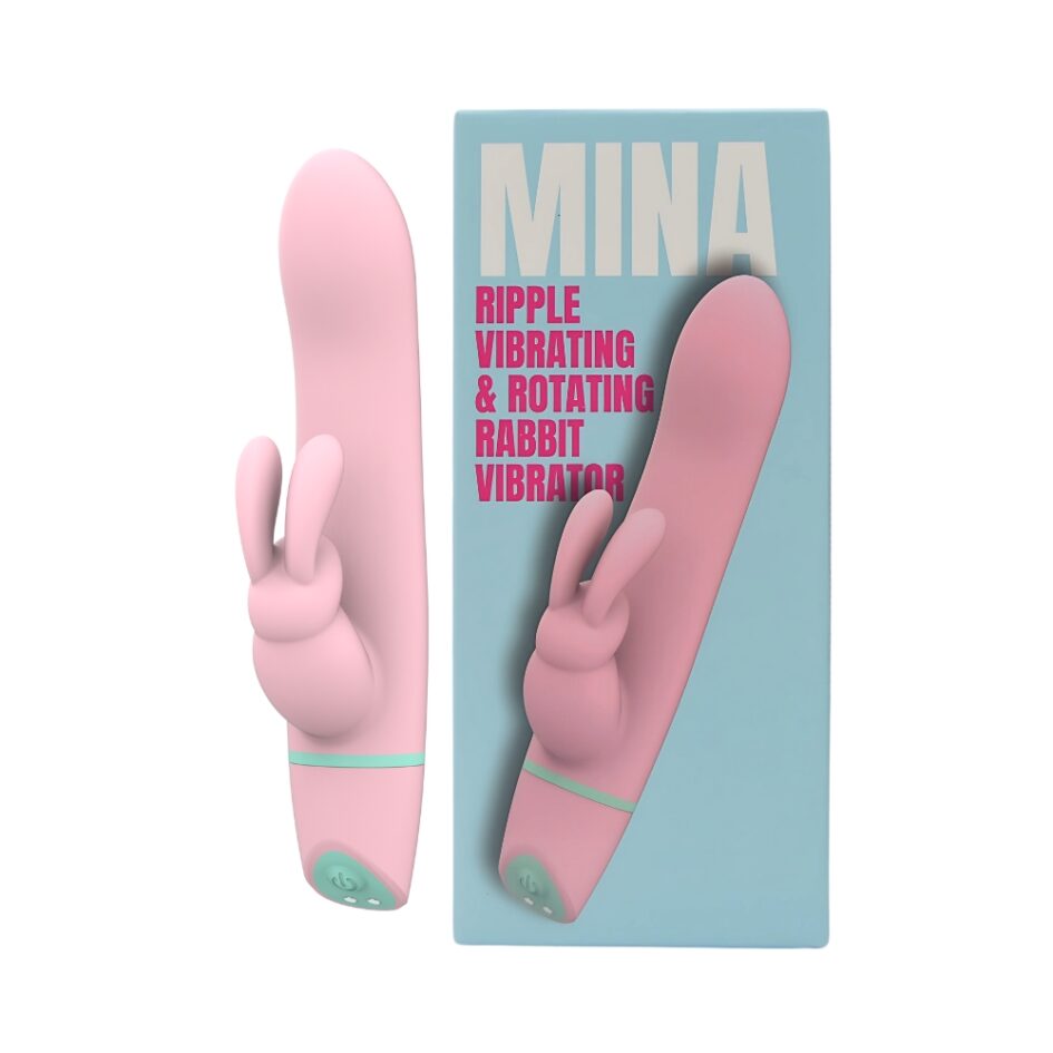 n12561 mina ripple vibrating rotating rabbit pkg side by side