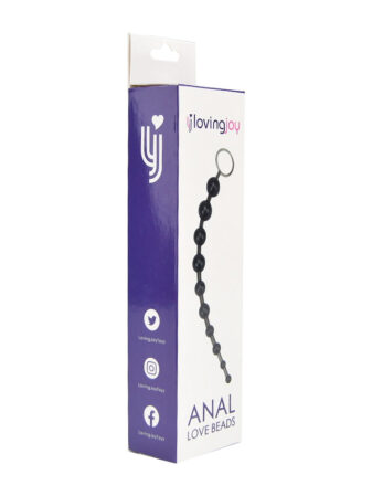 n8440 loving joy anal love beads black pkg 1