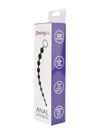 n8440 loving joy anal love beads black pkg 2
