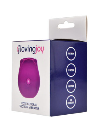 v loving joy rose licking clitoral vibrator purple pkg 2