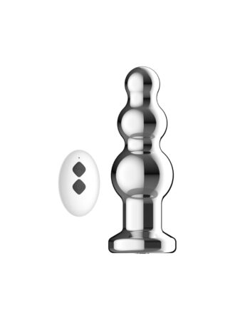 n12785 toosh remote controlled metal vibrating anal beads 1