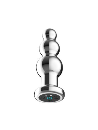 n12785 toosh remote controlled metal vibrating anal beads 3