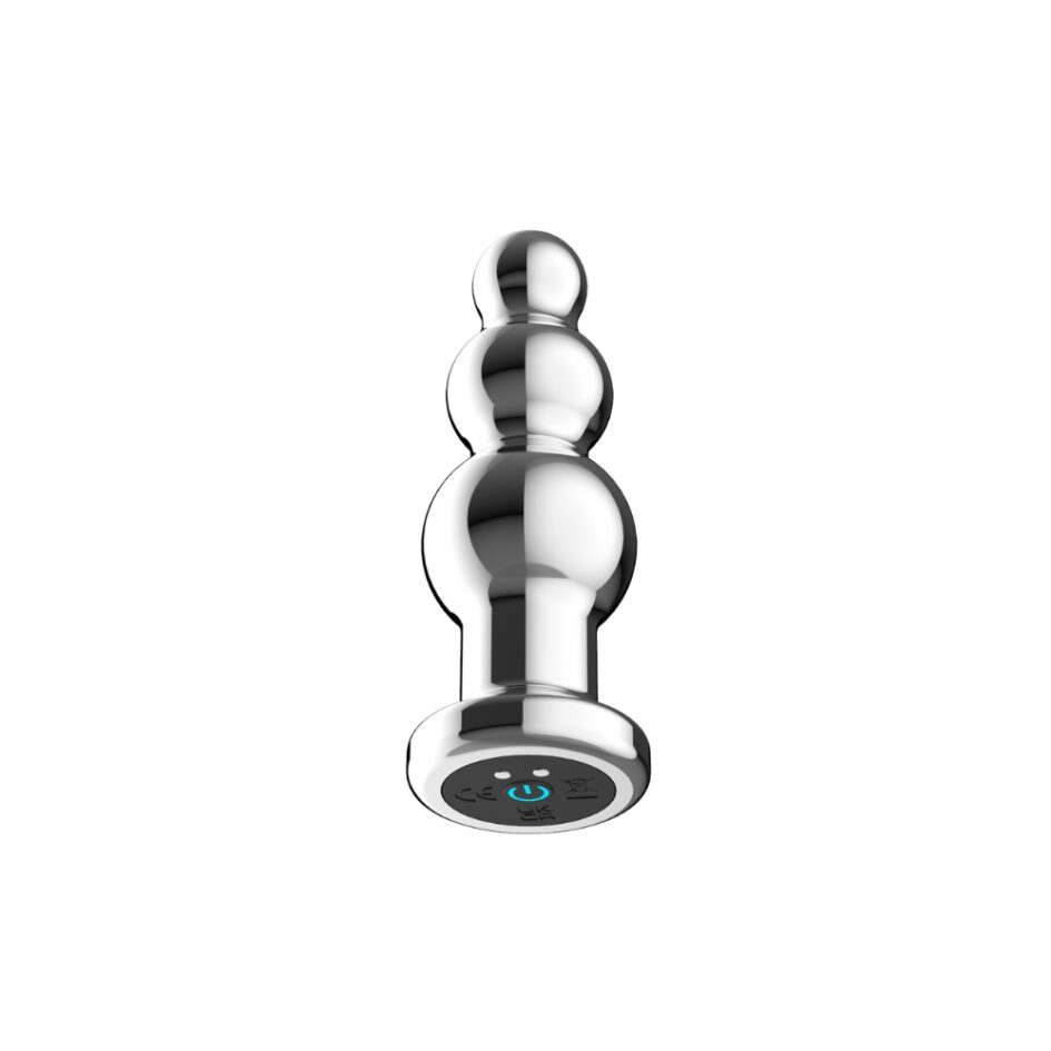n12785 toosh remote controlled metal vibrating anal beads 3