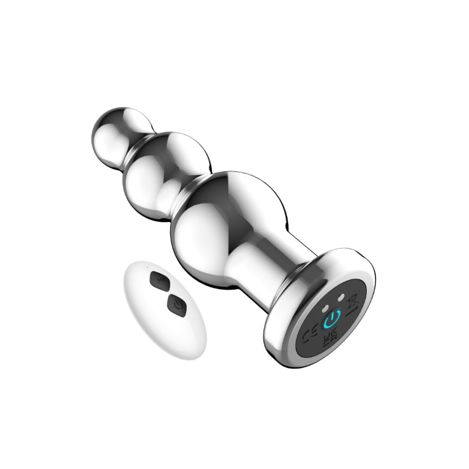 n12785 toosh remote controlled metal vibrating anal beads 4