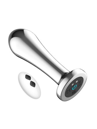 n12786 toosh remote controlled metal vibrating anal plug 4