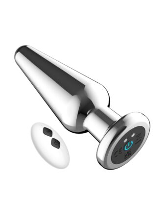 n12787 toosh remote controlled metal vibrating butt plug 4