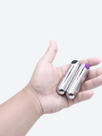 Silver USB Rechargeable Bullet Vibrator