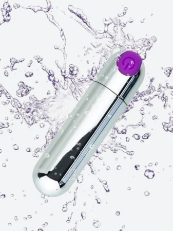 Silver USB Rechargeable Bullet Vibrator