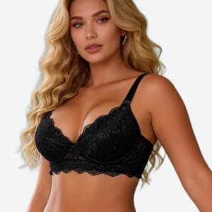 Pure Lace Black Push Up Bra